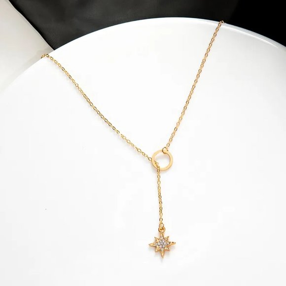 Dainty Starburst Necklace • Custom Necklace • Perfect Gift for Her - Picture 3 of 4